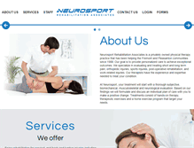 Tablet Screenshot of neurosport.com